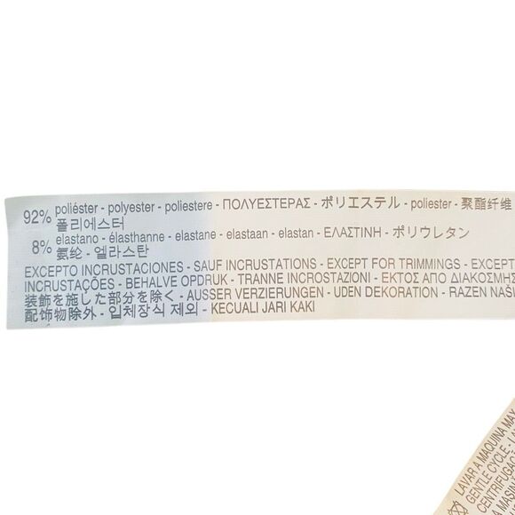 ZARA Collection Collared Back Zip Half Sleeve Stretch Blouse Black Large - Picture 5 of 5